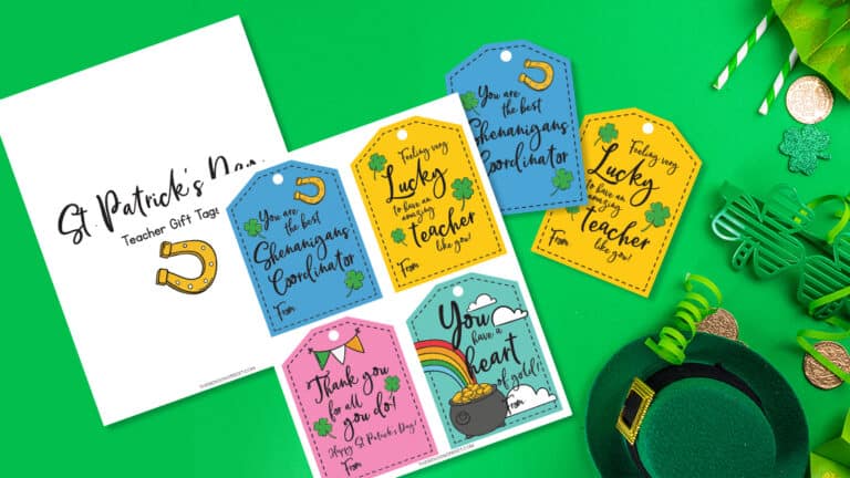 St. Patrick’s Day Teacher Gift Tags: FREE PRINTABLE