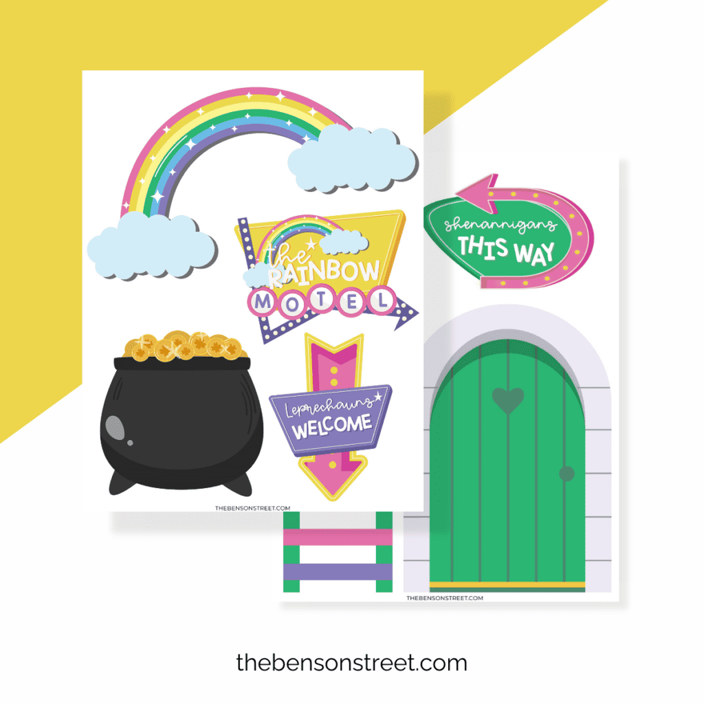 The easiest way to make a leprechaun trap with free printable leprechaun trap signs
