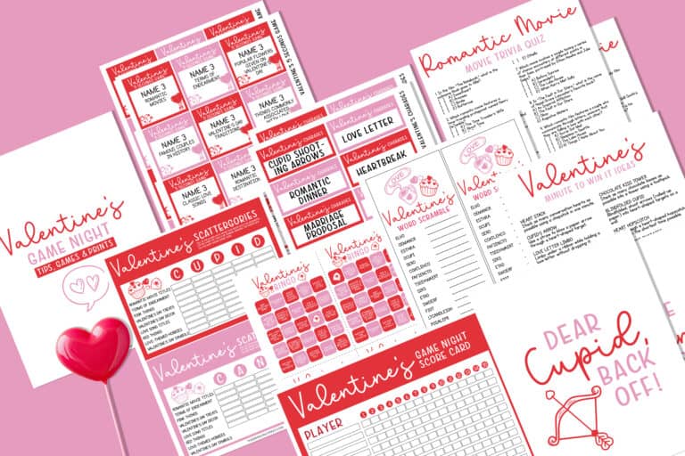 Printable Valentine Party Games: Free Bundle
