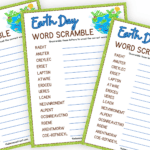 Free Printable Earth Day Word Scramble