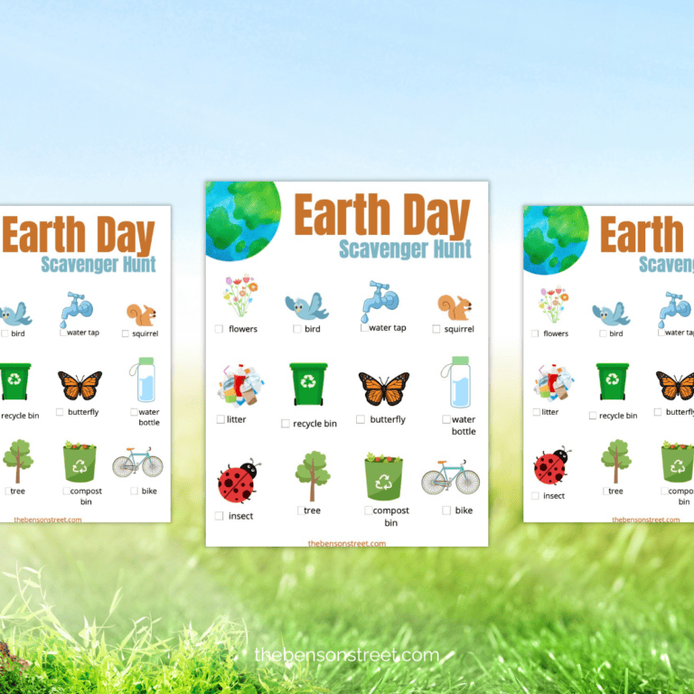 Earth Day Scavenger Hunt Worksheet: FREE Printable