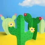 Cinco de Mayo Activities for Kids: Festive Ideas 3D Paper Cactus Decoration