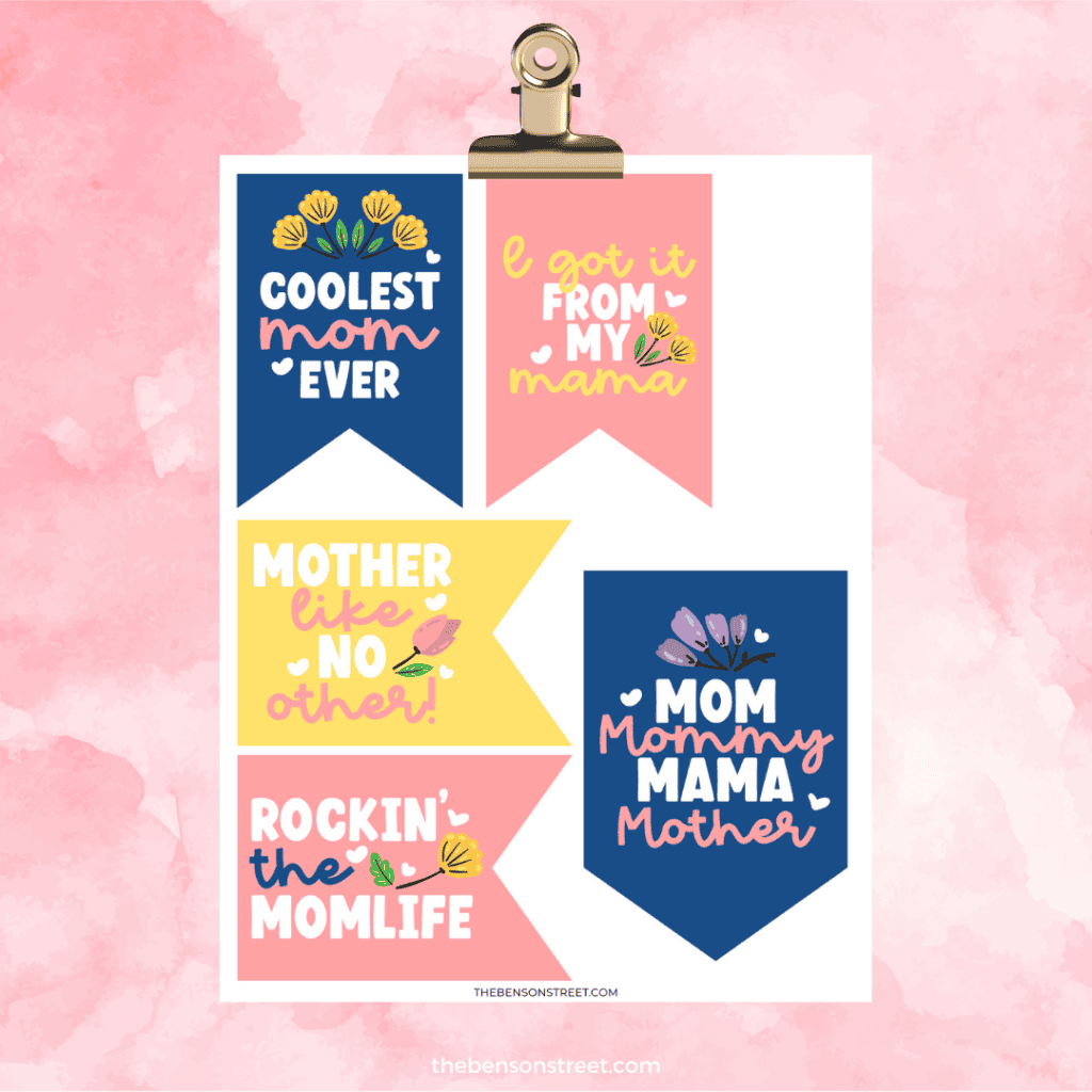 Beautiful Mother's Day labels: Ready to use