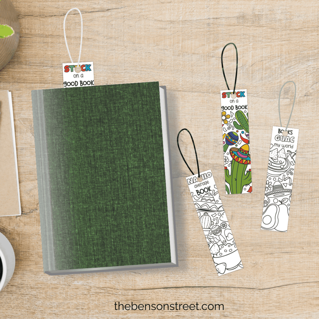 Printable Cinco de Mayo bookmarks to add a touch of fiesta to your reading.