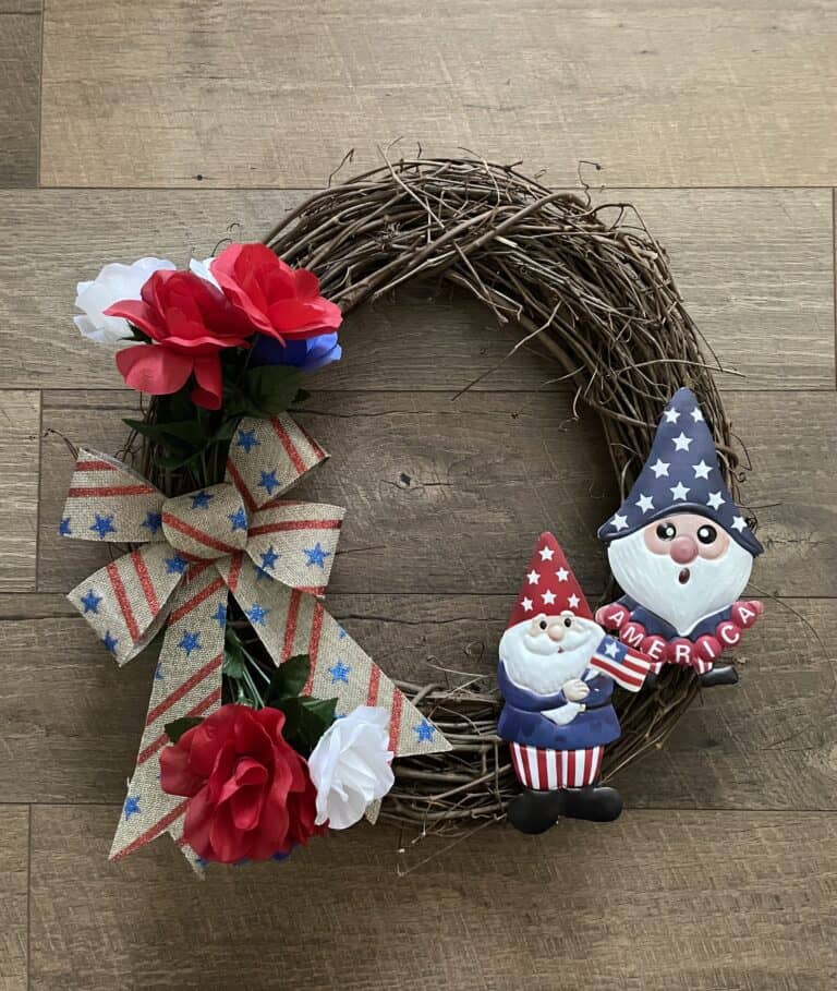 How to Make a Patriotic Dollar Store Fourth of July Wreath