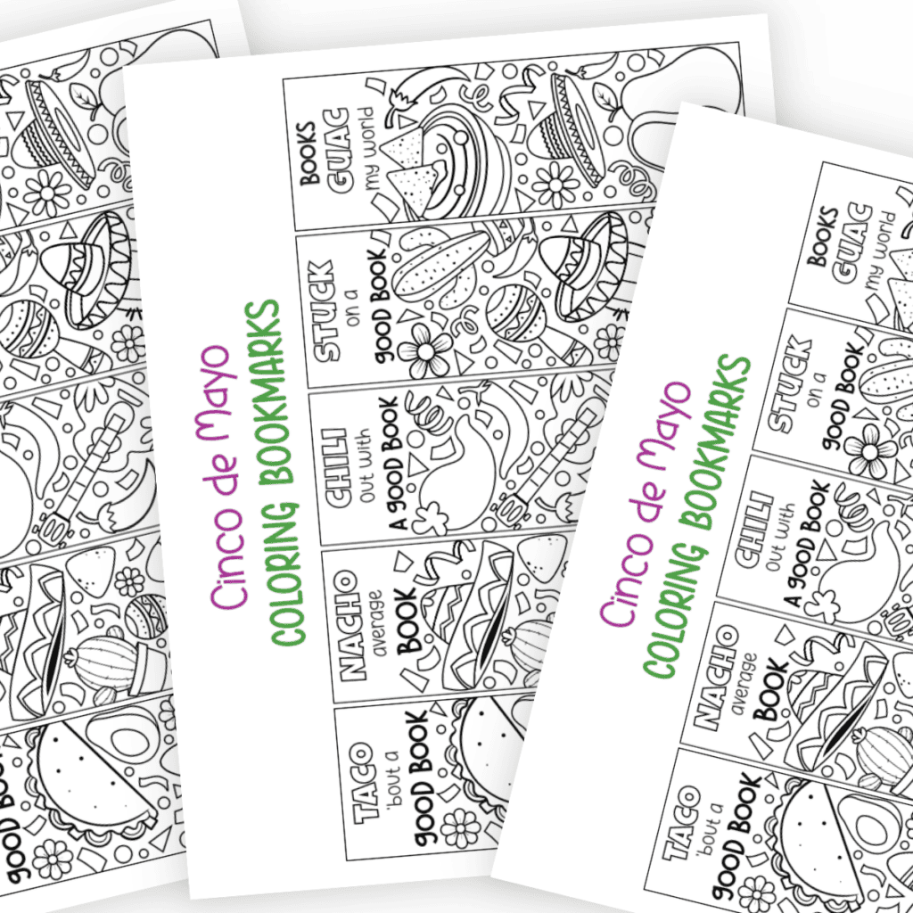 Celebrate Cinco de Mayo with these printable bookmarks featuring Mexican cultural symbols.