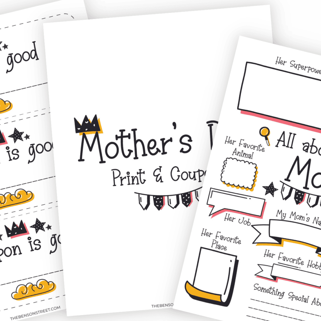 Mother's Day print and coupons