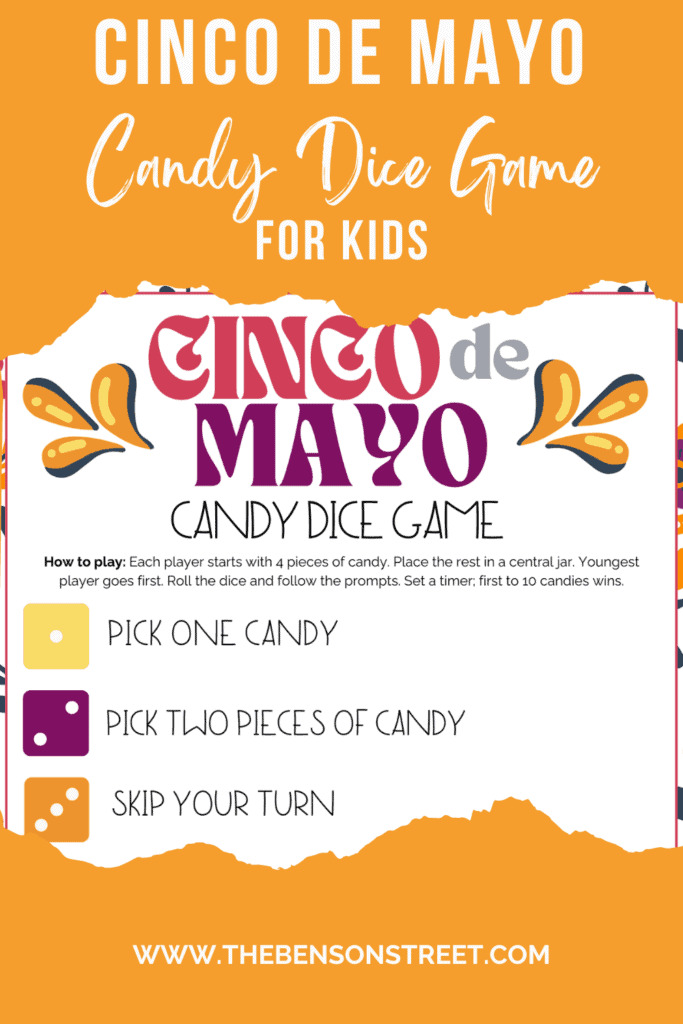 Cinco De Mayo Dice Game: Free Printable - The Benson Street