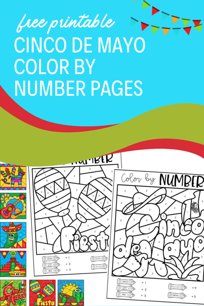 FREE Printable Cinco de Mayo Color By Number Pages - The Benson Street