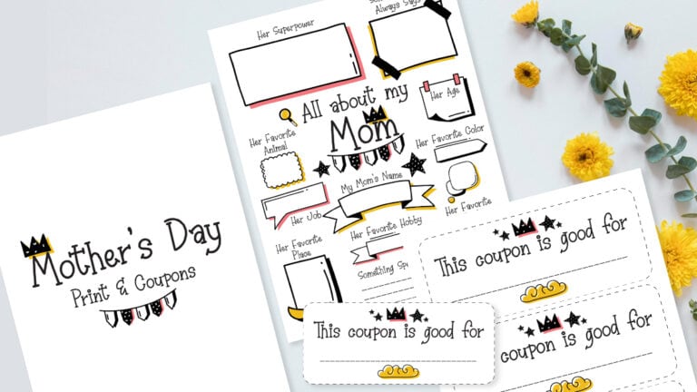 Printable All About My Mom Worksheet for Mother’s Day
