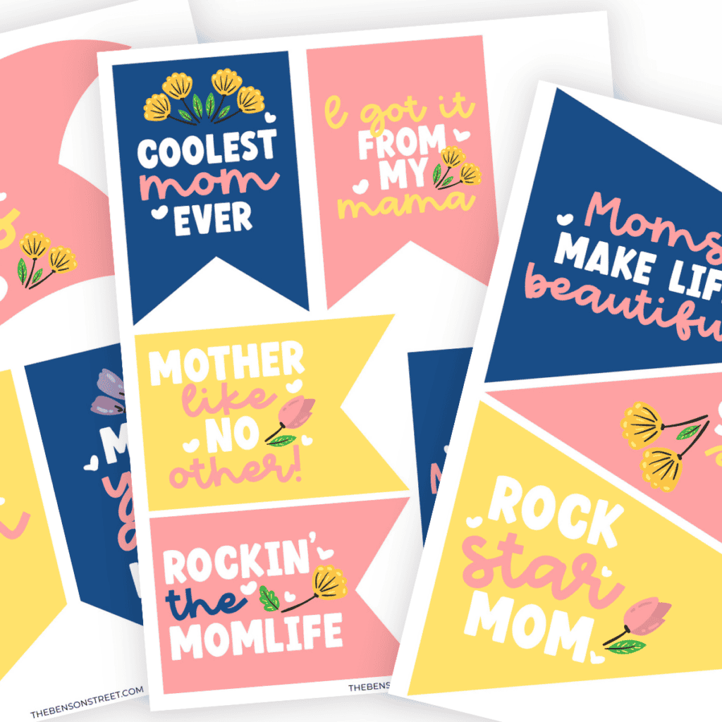Print and personalize: Free Mother's Day tag templates