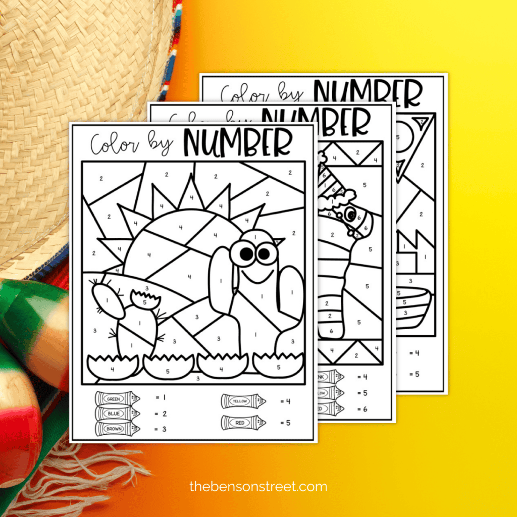 Educational Coloring Activity: Learn About Cinco de Mayo History"