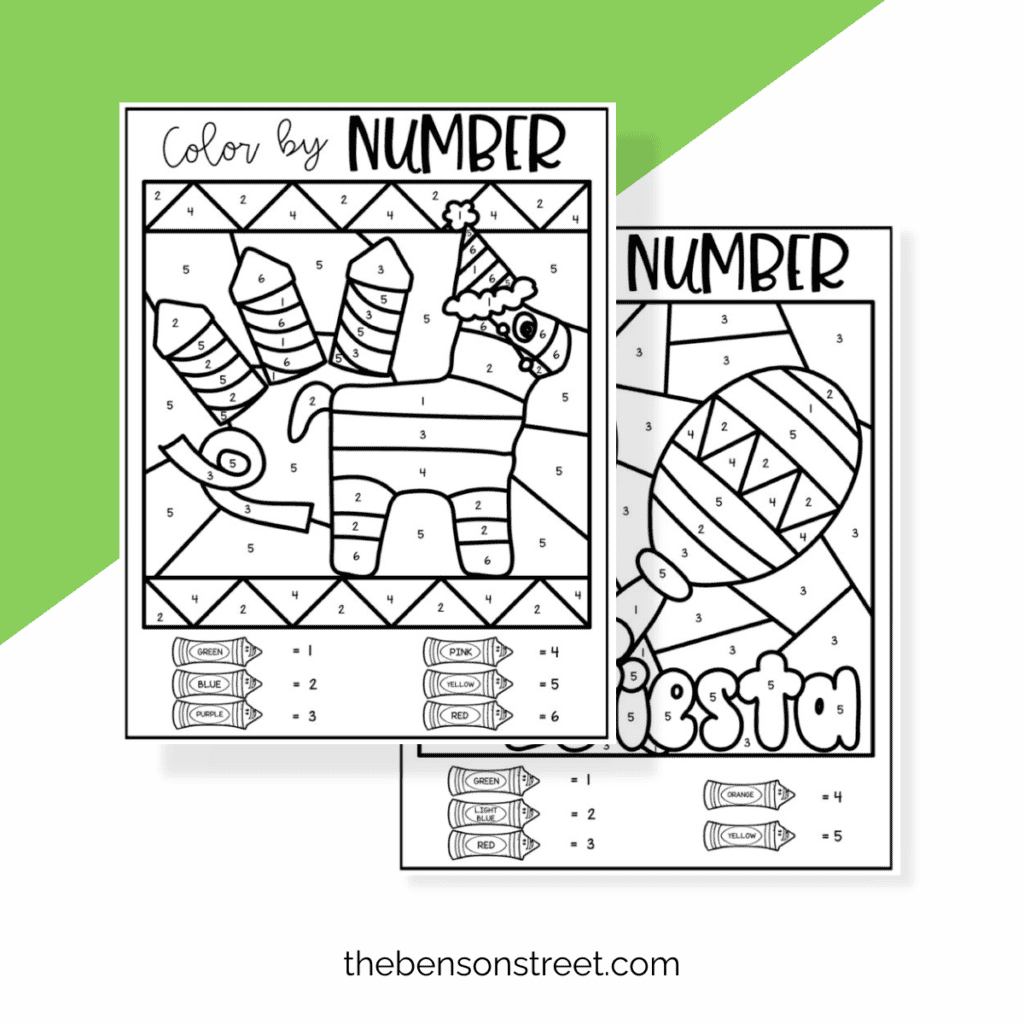 Cinco de Mayo Artwork: Decorative Piñata Coloring Sheet
