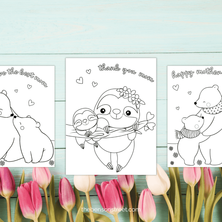 Free Printable Mother’s Day Coloring Pages for Kids