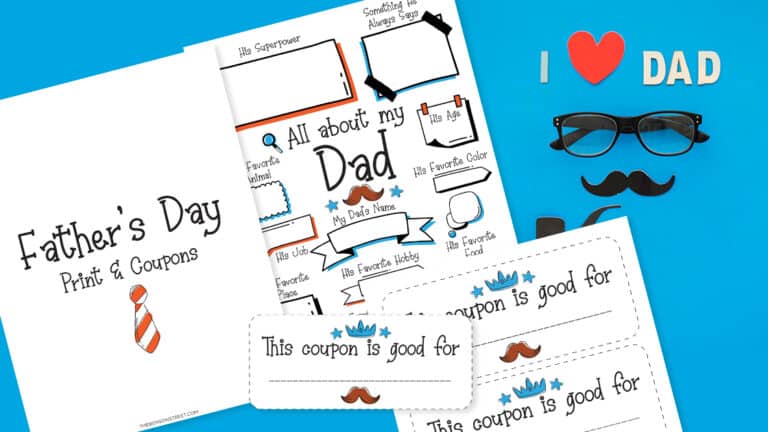 FREE All About my Dad Printable Activity for Father’s Day