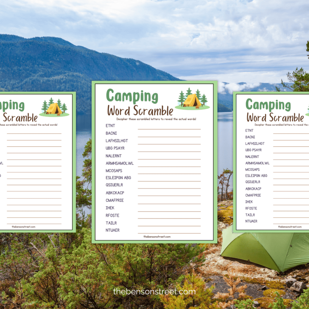 An overhead of the worksheet in a printable PDF format, showing the layout designed for easy printing and use.
