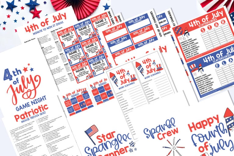 Free Printable 4th of July Games: Family Party Game Ideas