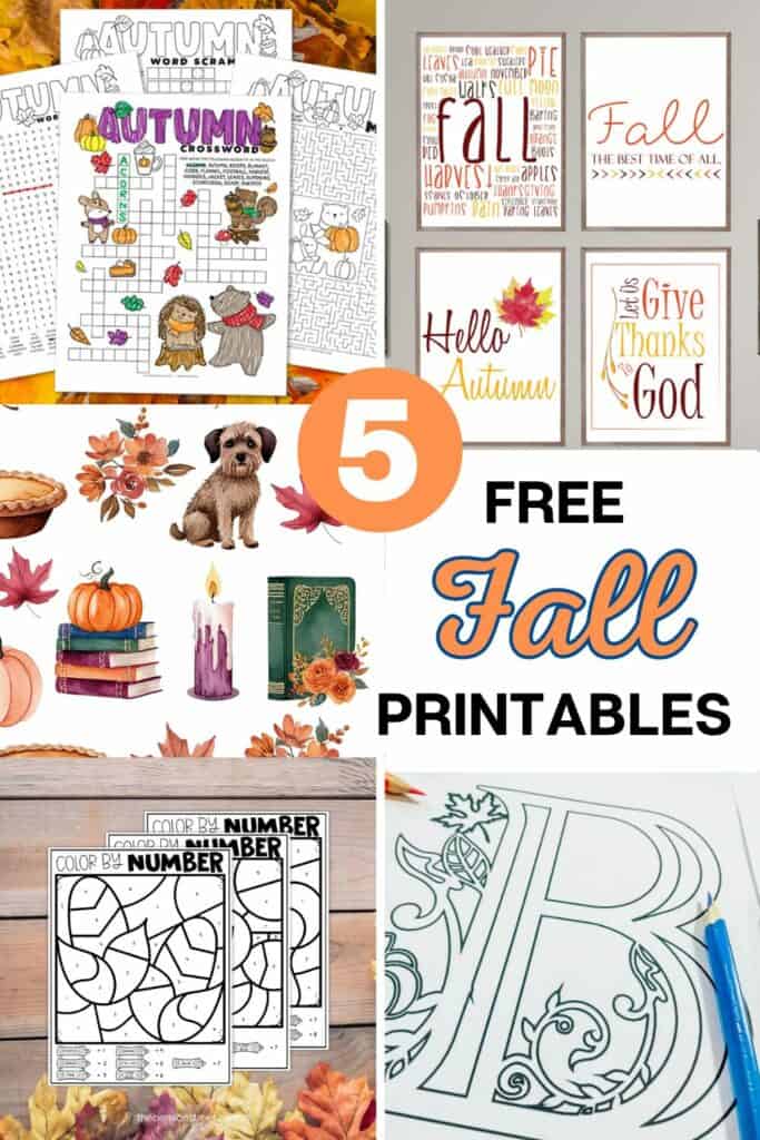 5 Free Fall Printables