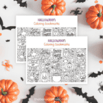 Digital Download Set of Free Printable Halloween Bookmarks at thebensonstreet.com