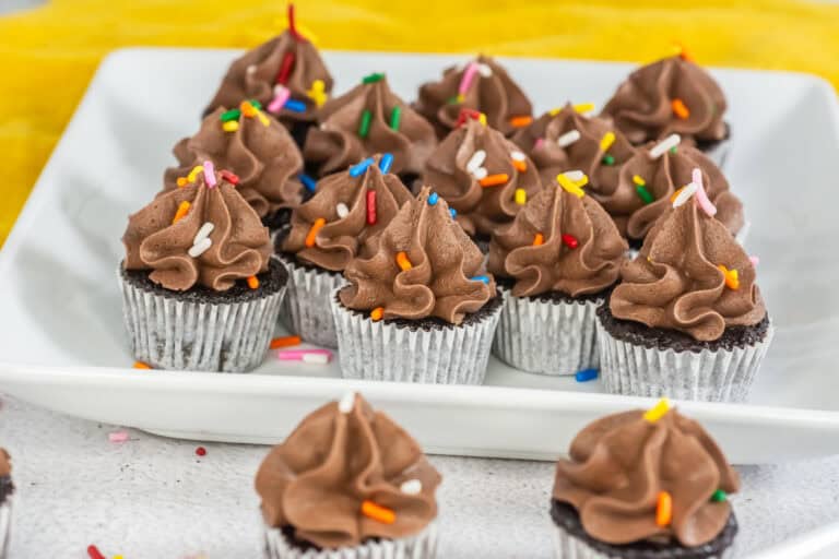 How to make Mini Chocolate Cupcakes Recipe from Scratch