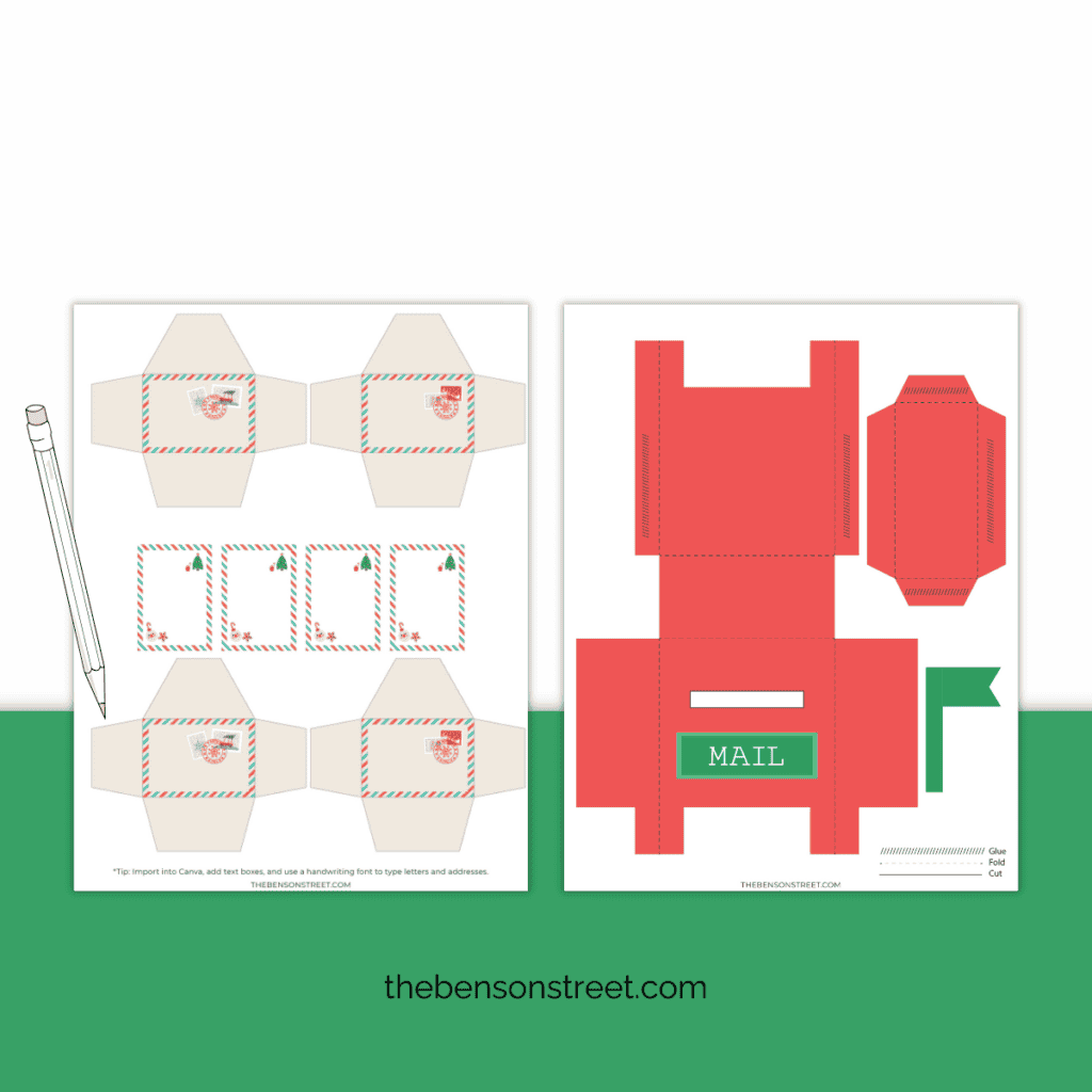 Easy Elf on the Shelf Idea with a printable mailbox and letters
