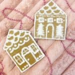 How to Make a Cardboard Gingerbread House Craft for Kids Finished gingerbread house craft using cardboard