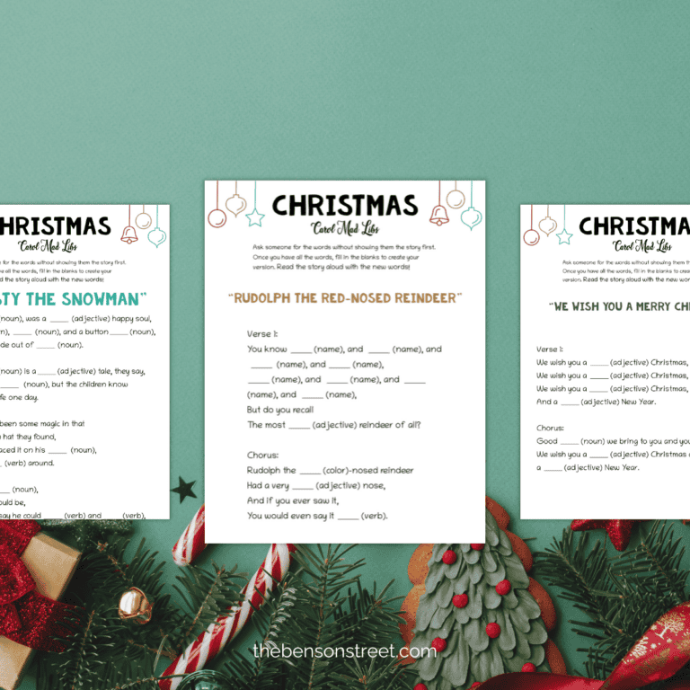 FREE Christmas Mad Libs Printable: Fun Holiday Party Game