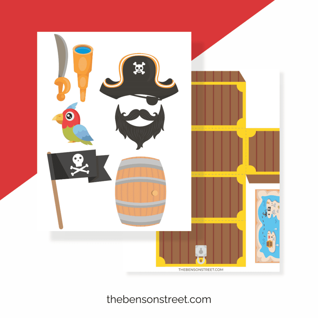 Free Pirate Set of Elf Props for elf on the shelf