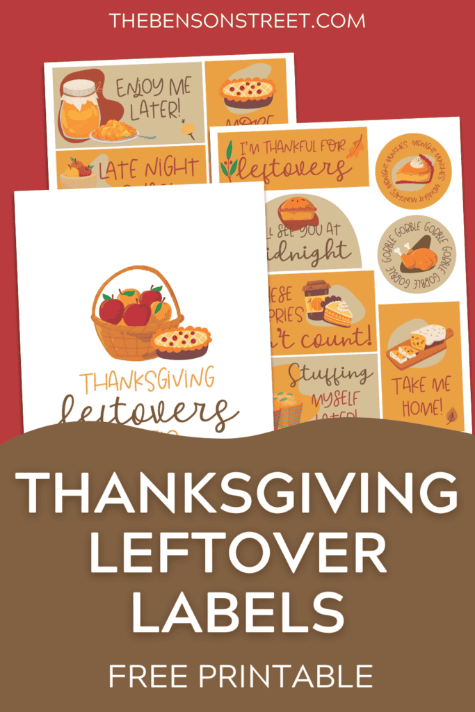Free Printable Thanksgiving Labels for Leftovers