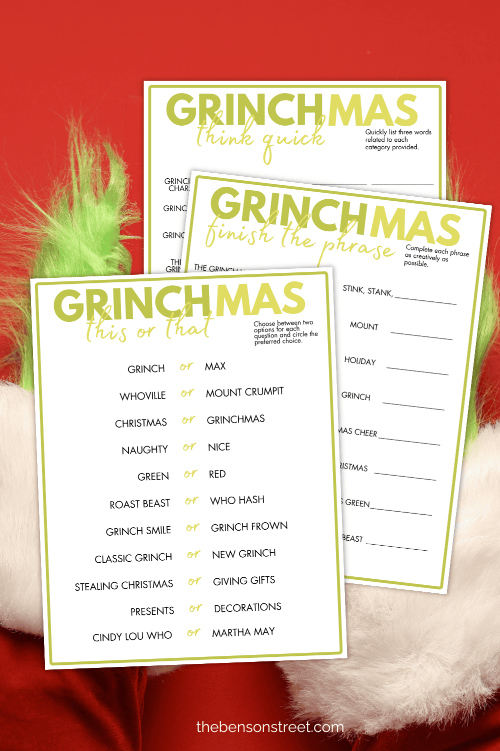 Free Printable Grinchmas Games A Fun Holiday Activity Bundle The