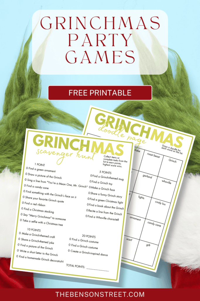 Free Printable Grinchmas Games A Fun Holiday Activity Bundle The