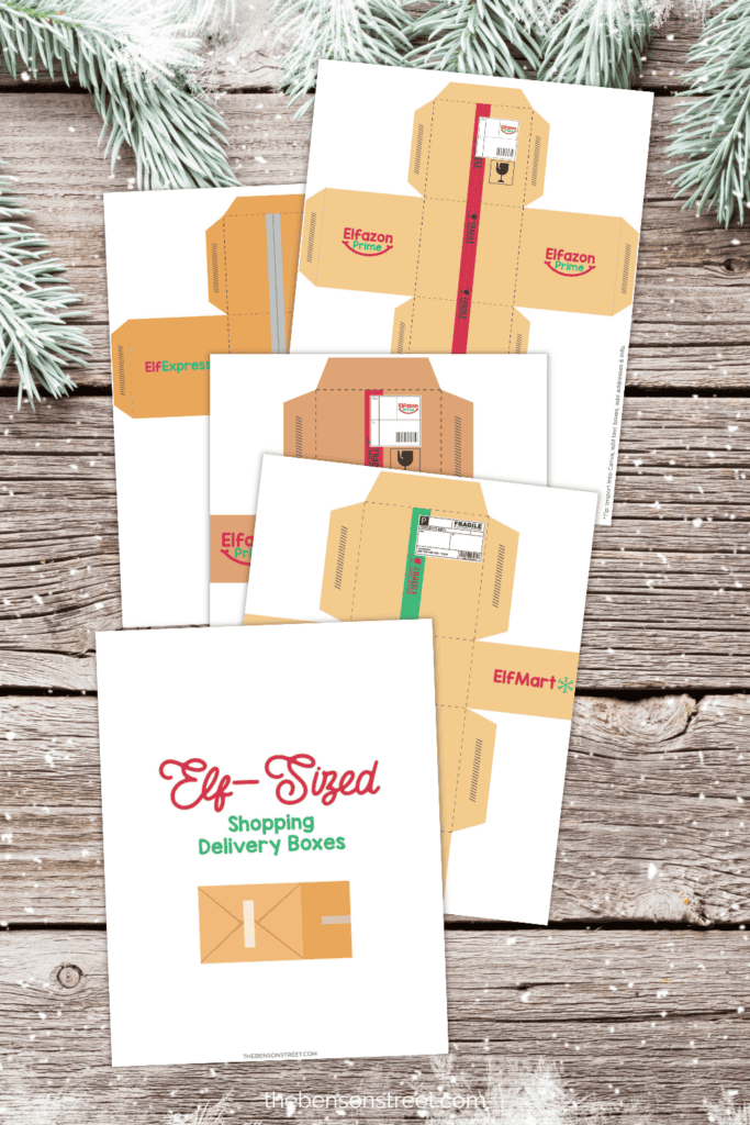 Printable Elf on the Shelf Delivery Packages for an easy setup