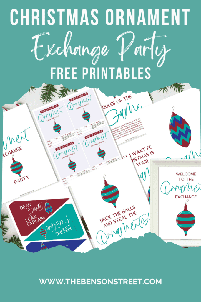 Christmas Ornament Exchange Party Free Printables