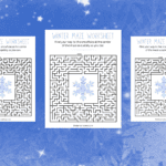 Free Printable Winter Maze Worksheet for Kids Free to print Winter Maze Worksheet