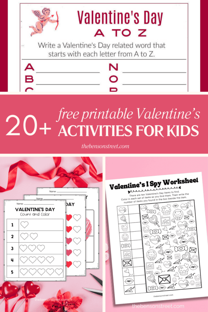 20+ Free printable Valentine's Activities for Kids