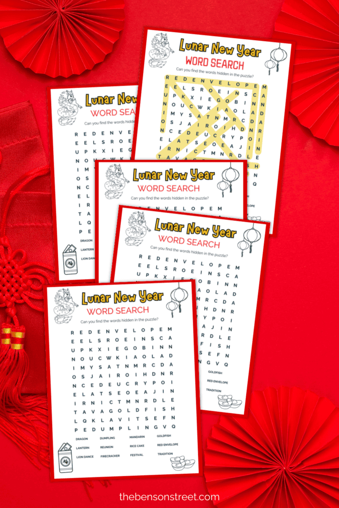 Celebrate Lunar New Year with a themed word search
