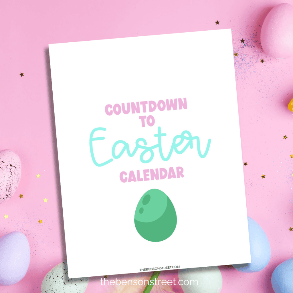 Countdown to Easter Calendar with a bunch of ways to use the calendar