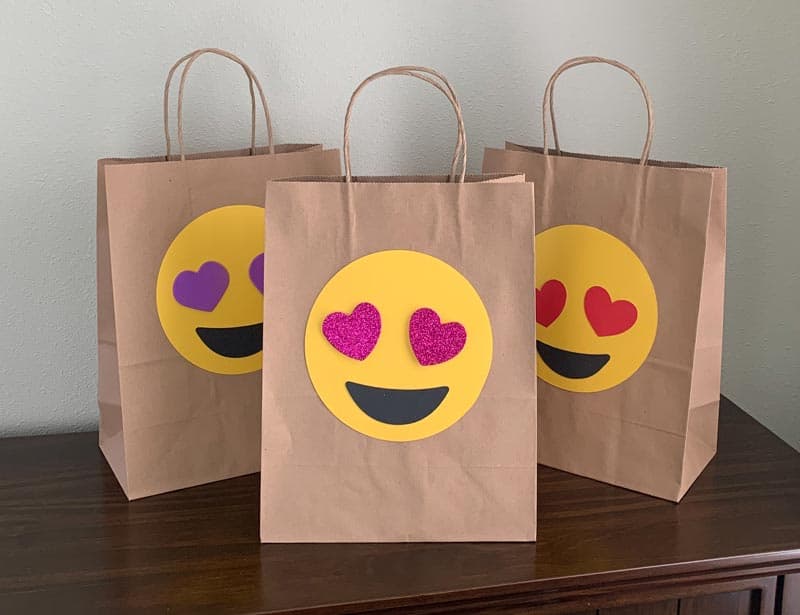 DIY Emoji Valentine Treat Bag Craft