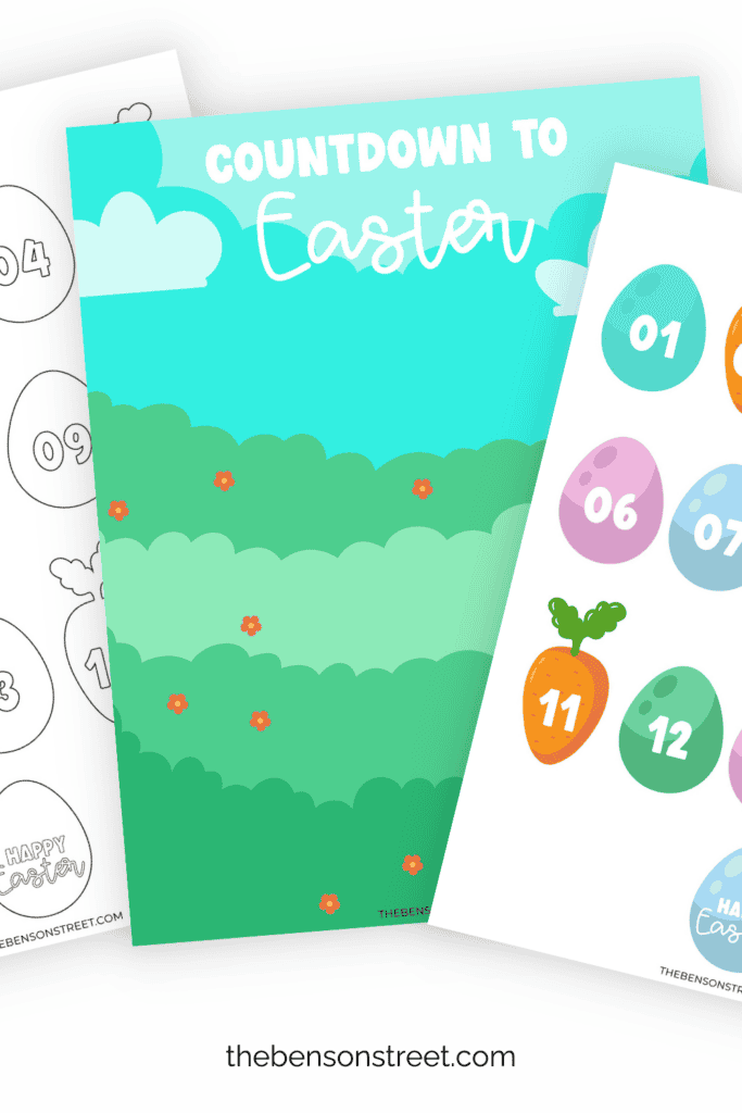 Easter countdown Calendar for the spring