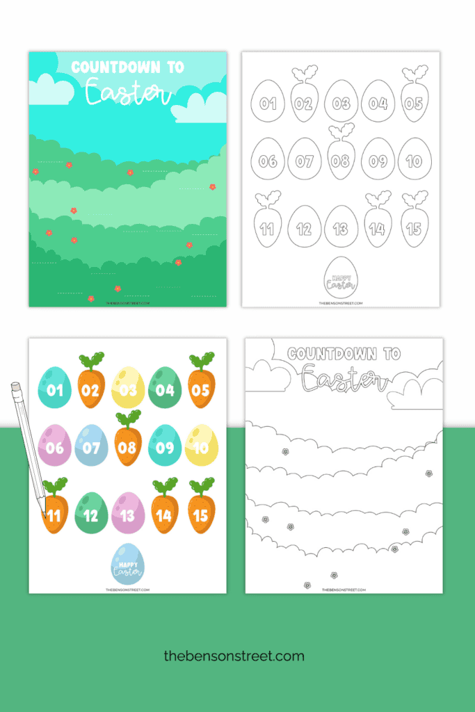 Fun Way to get ready for Easter by counting down the days