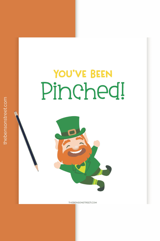 Leprechaun You've been pinched sign