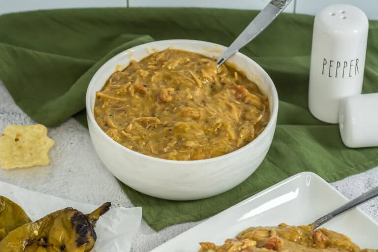 Bowl full of Pork Green Chili Recipe