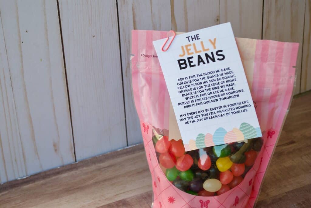 Classic jelly beans with an Easter Jelly Bean Prayer Printable