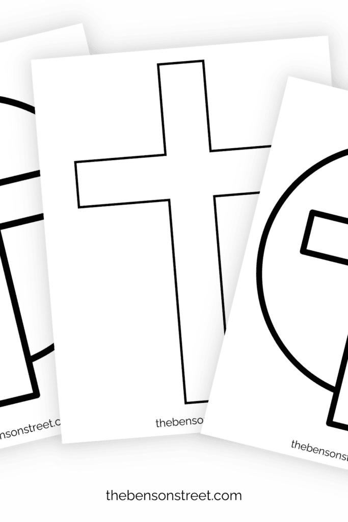 Cross Templates Free printables two pages