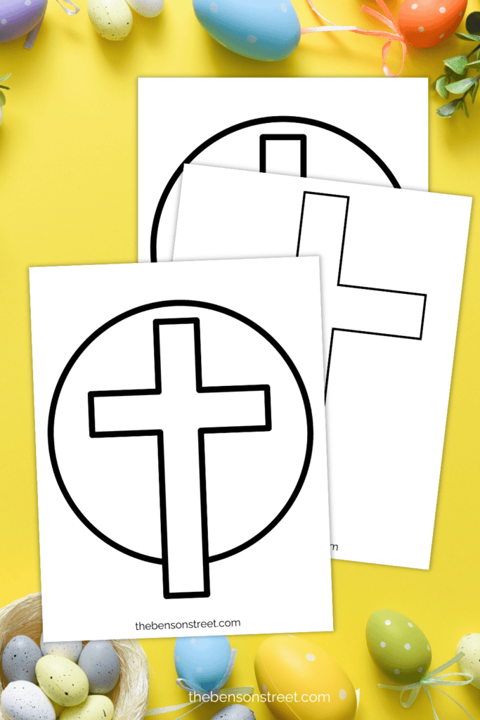 Easter Cross Templates printable download
