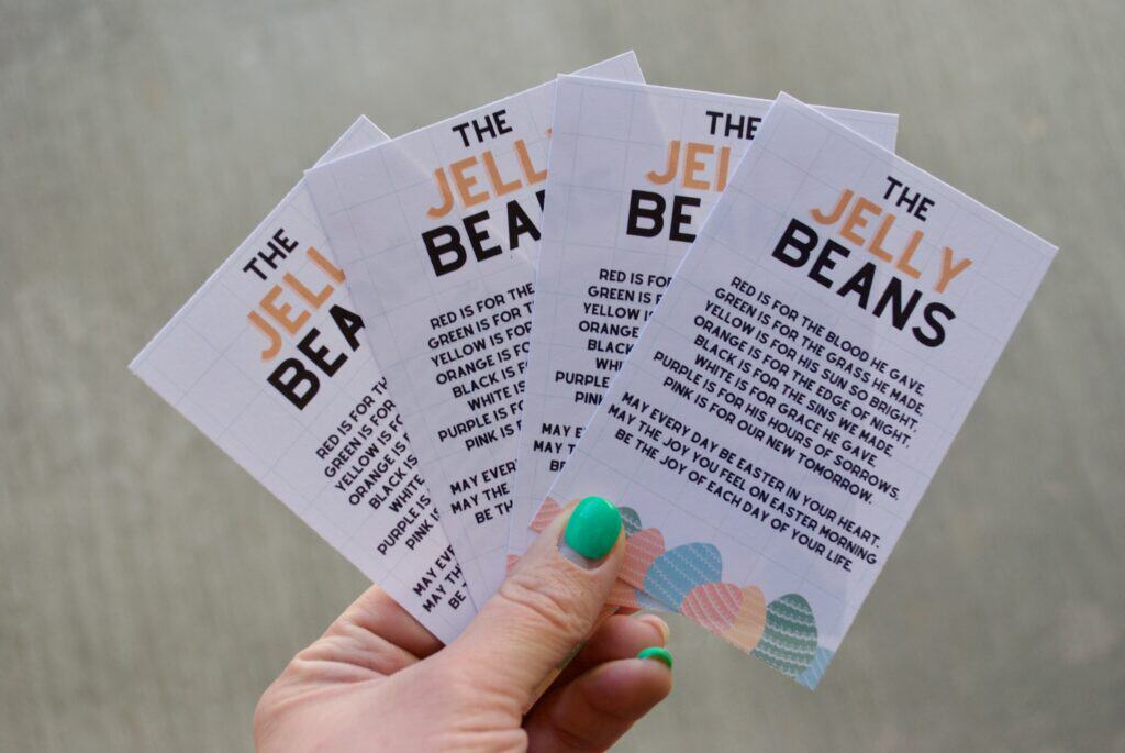 Four Printed The Jelly Beans Prayer poems