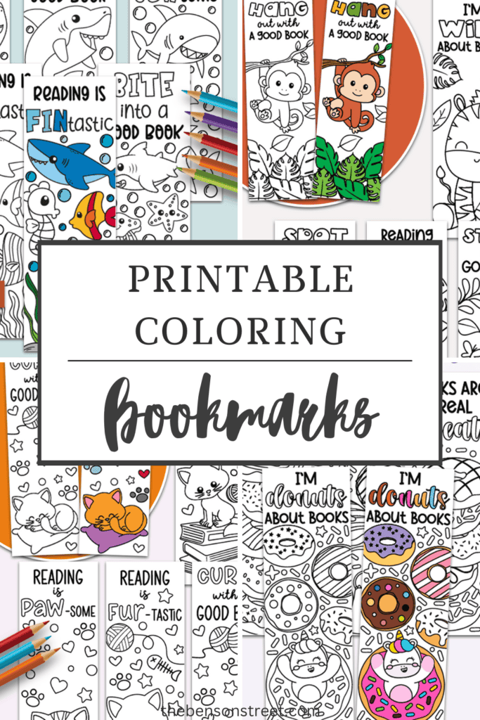 Free printable coloring bookmarks for all ages