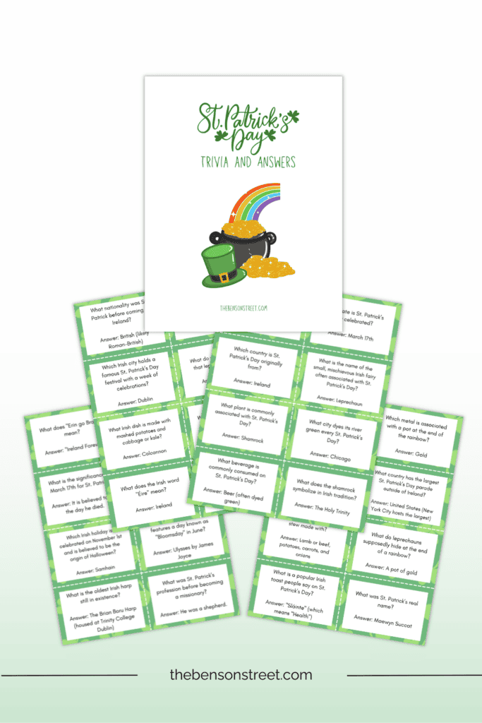 St. Patrick’s Day Trivia Questions & Answers Printable