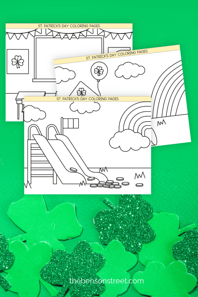 Three black and white free printable coloring pages