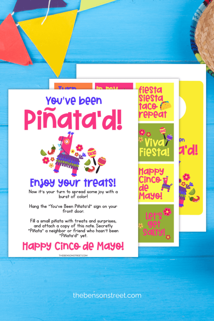 A fun free printable to spread happiness during cinco de mayo